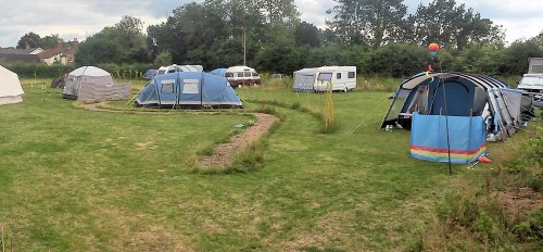 The camping field.