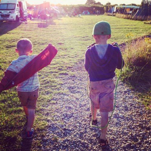 Brothers = camping fun! - credit: Georgina Hayward
